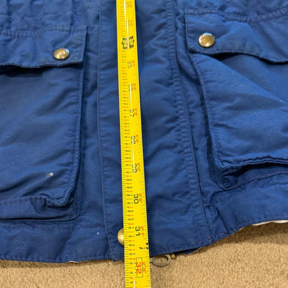 Vintage Champion Jacket Hoodie Medium Parka Zip Snap Closure Fully Lined Blue - Picture 9 of 14